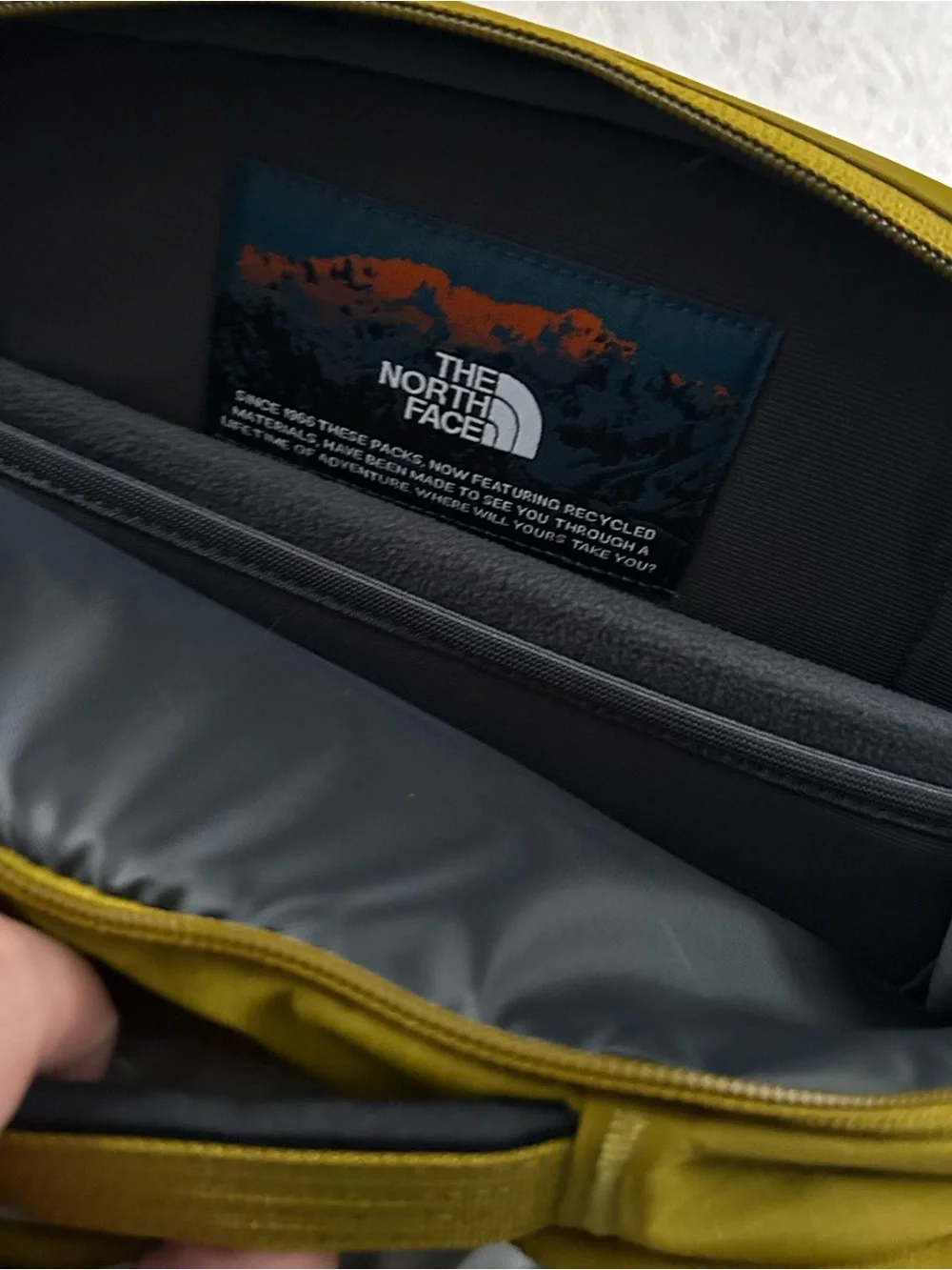 The North Face TNF Surge Unisex Backpack Deep Dijon Black NWT
